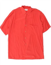 Usado, Camisa masculina manga curta ARAMIS tamanho 16 41 grande seda vermelha BJ03 comprar usado  Enviando para Brazil