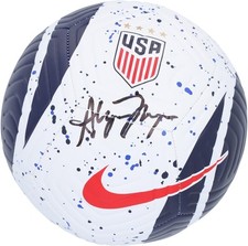 Bola de futebol Alyssa Thompson seleção nacional feminina assinada pintura respingo comprar usado  Enviando para Brazil