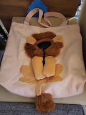Bolsa de ombro de lona em forma de leão para animais de estimação bolsa peitoral para cães pequenos gatos comprar usado  Enviando para Brazil