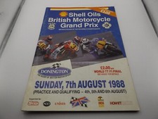 1988 donington programme for sale  ST. IVES