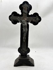 Vintage brass crucifix for sale  PRESTON
