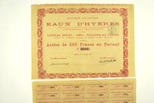 Societe eaux hyeres d'occasion  Paris XV
