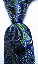 Nova Gravata Masculina Clássica Paisley Azul Preto Branco Verde Tecido JACQUARD Seda comprar usado Nova Gravata Masculina Clássica Paisley Azul Preto Branco Verde Tecido JACQUARD Seda comprar usado  Enviando para Brazil