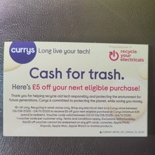 Currys pounds voucher for sale  WOLVERHAMPTON