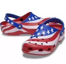 Crocs clássico tamanco bandeira americana patriótico EUA sapatos slip on masculino 10 feminino 12 comprar usado  Enviando para Brazil
