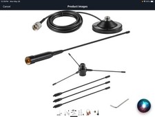 Antena UHF VHF banda dupla 136-174 MHz 400-470 MHz, base magnética, plano terrestre comprar usado  Enviando para Brazil