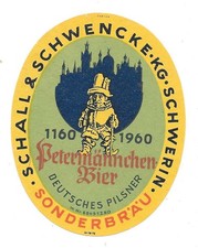 Bieretikett brauerei schwerin gebraucht kaufen  Leipzig