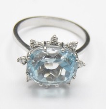 Weißgold ring aquamarin gebraucht kaufen  Sande