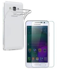 HANDY SCHUTZ HÜLLE TPU + DISPLAY SCHUTZGLAS Für SAMSUNG GALAXY A3 2015 A 3 LCD comprar usado  Enviando para Brazil