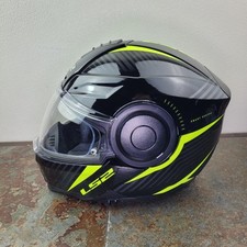 Capacete de motocicleta LS2 adulto Horizon preto/amarelo Hi-Viz - Grande, usado comprar usado  Enviando para Brazil