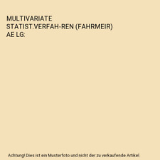 Multivariate statist verfah gebraucht kaufen  Trebbin