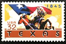 1995 Scott #2968 - 32 Centavos-Do Estado Do Texas-Single nunca usado, sem marca de charneira, usado comprar usado  Enviando para Brazil