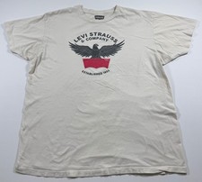 Camiseta masculina Levis XL logotipo gráfico águia gola redonda manga curta 100% algodão creme comprar usado Camiseta masculina Levis XL logotipo gráfico águia gola redonda manga curta 100% algodão creme comprar usado  Enviando para Brazil