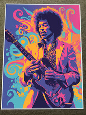 Jimi hendrix colorful for sale  House Springs