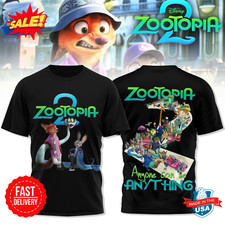 Camisa 3D Zootopia 2 Disney Movie edição limitada P-5XL, usado comprar usado  Enviando para Brazil