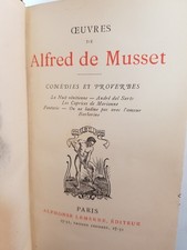 Musset comédies proverbes d'occasion  Paris IX