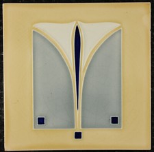 Atraente azulejo Art Nouveau original C 1900 flor Calla DT-AG comprar usado  Enviando para Brazil
