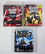 Guitar Hero Van Halen, World Tour, Rock Band 2 PlayStation 3 PS3 Pacote Completo comprar usado Guitar Hero Van Halen, World Tour, Rock Band 2 PlayStation 3 PS3 Pacote Completo comprar usado  Enviando para Brazil