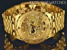 1ª Geração Invicta Reserve 52mm SAS Relógio de Mergulhador Fabricado na Suíça Chrono Todo Banhado a Ouro comprar usado  Enviando para Brazil