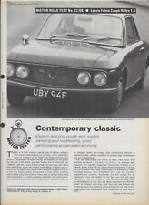1968 lancia fulvia for sale  NEWMARKET
