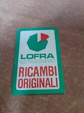 Adesivo vintage lofra usato  Brescia