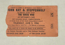 Steppenwolf guess concert for sale  Minneapolis