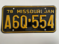 1978 missouri license for sale  Poughkeepsie