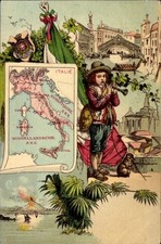 Künstler landkarte italien gebraucht kaufen  Berlin