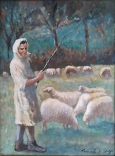 Dipinto olio impressionista usato  Napoli