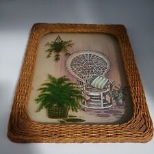 Rattan framed picture for sale  Rock