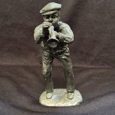 Escultura de estátua de estanho músico tocador trompete trompete Michael Ricker Park City comprar usado Escultura de estátua de estanho músico tocador trompete trompete Michael Ricker Park City comprar usado  Enviando para Brazil