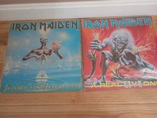 Iron Maiden vinyl LP A Real Live One and Seventh Son of Seventh Son Korea Press, usado comprar usado  Enviando para Brazil