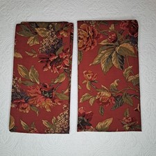 Cortina CROSCILL Serena 2 PAINÉIS DE CORTINA forrada floral 86 x 40" vermelha comprar usado  Enviando para Brazil