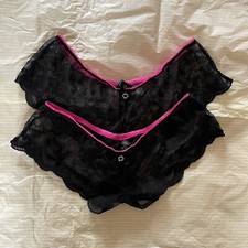black frilly knickers for sale  COLCHESTER