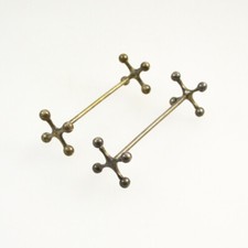 Usado, 2 apoios de faca antigos - Banhado a prata - Vintage - Suporte para talheres comprar usado  Enviando para Brazil