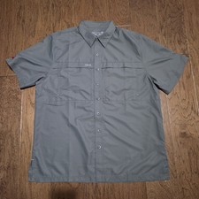 Camisa Game Guard Para Hombres XL Gris Abotonada 1023 Campamento Pesca Microfibra Ventilada UPF segunda mano  Embacar hacia Mexico