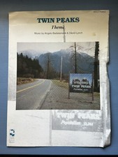 1990 TEMA DE TWIN PICOS Partitura Original por Angel Badalamenti CHERRY LANE, usado comprar usado  Enviando para Brazil