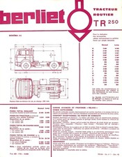Berliet 250 tracteur d'occasion  Les Bordes