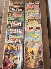 Lote de cómics Curtis Mag (13) Edad de Bronce Ka-Zar, Doc Savage, Kung-Fu, Kull, Planet segunda mano  Embacar hacia Mexico