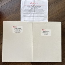 Tatuagem temporária colorida papel mídia transferência 2 etapas A4 8,27” X 11,69” comprar usado  Enviando para Brazil