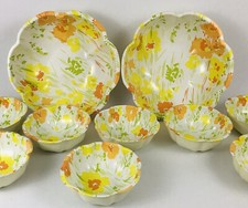 Usado, Conjunto de servir tigela de salada de fibra de vidro moldada primavera verão anos 60 anos 70 vintage comprar usado  Enviando para Brazil