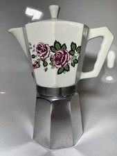 Cafeteira/Caffettiera/Moka vintage Flory Express grande porcelana italiana, usado comprar usado  Enviando para Brazil