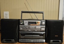 Sanyo Cwm-550 CD gravador cassete rádio portátil Boombox vintage 1998 sem cabo comprar usado  Enviando para Brazil