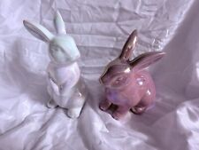 Iridescent ceramic bunnies. for sale  Casselberry