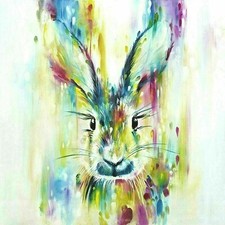 Colorful rabbit abstract for sale  BIRMINGHAM