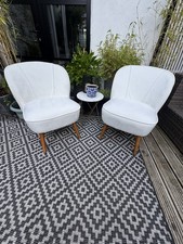 Pair cream velvet for sale  LEATHERHEAD