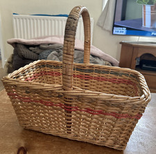 Vintage striped wicker for sale  CARLISLE