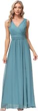 Abendkleid ärmelloses maxi gebraucht kaufen  Bielefeld