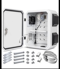 Caja Eléctrica Exterior con Termostato y Ventilador, Placa de Acero Laminada en Frío, Aluminio... segunda mano  Embacar hacia Mexico