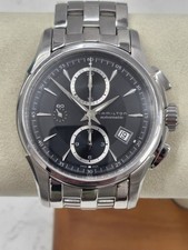 Relógio masculino automático Hamilton Jazz master H326160 cronógrafo mostrador preto comprar usado  Enviando para Brazil
